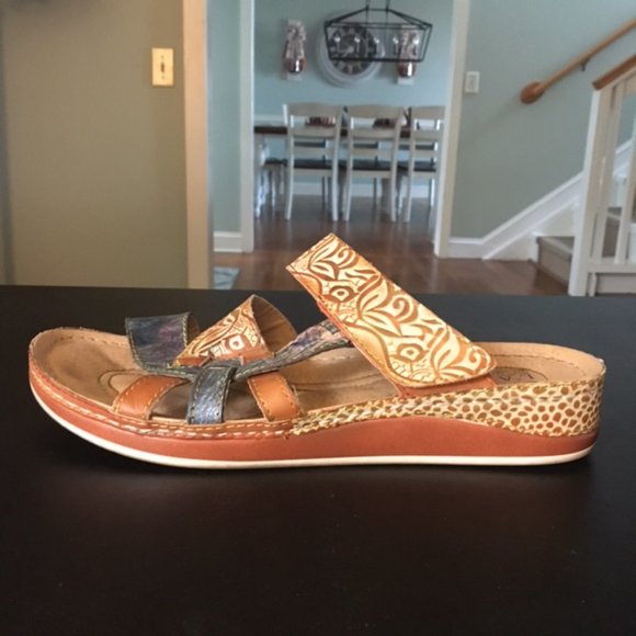 Spring Step L'Artiste Caiman Slide Sandal, Womans Size US 9.5 EU 40 - Picture 7 of 11